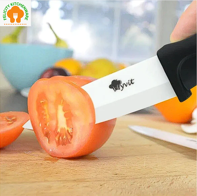 Beauty Gifts nice touch handle kitchen knife set Ceramic Knife 3 4 5 6  inch+Peeler+Covers Paring fruit knife set